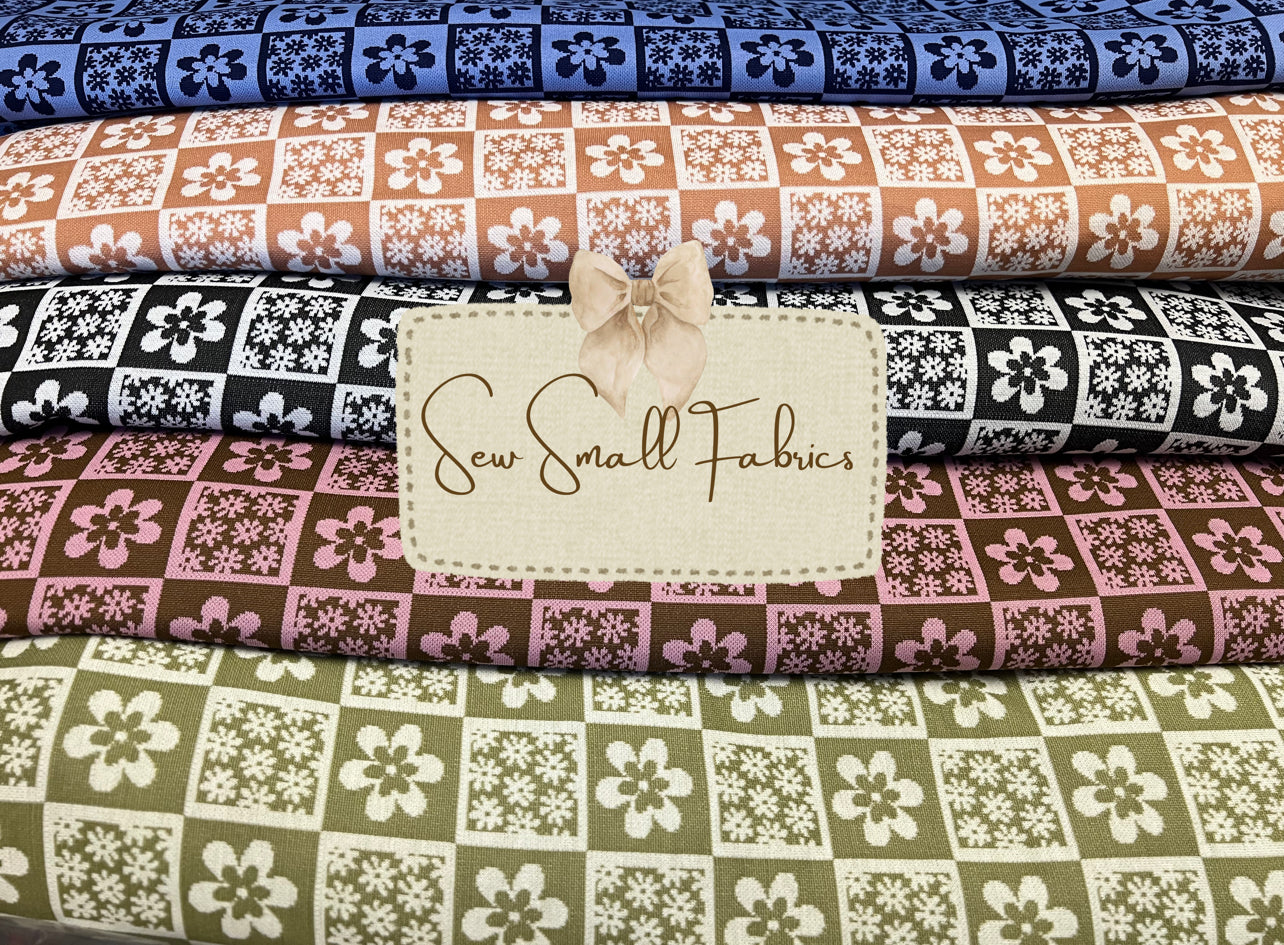 Navy Floral - Top Print